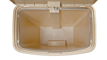 Trash Can Rubbermaid® Streamline™ 96 Quart / 24 gal. Beige Resin Rectangular