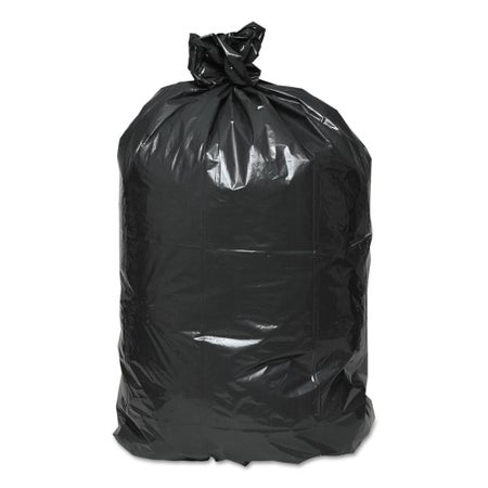 Trash Bag Earthsense® 45 gal. 2 mil 40 X 46 Inch Black Heavy Duty Star Seal Bottom Coreless Roll