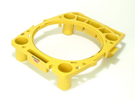 Rim Caddy Rubbermaid® Brute® Yellow, 6-3/4 X 25-1/2 X 32-1/2 Inch