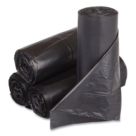 Trash Bag Inteplast Group 33 gal. 14 Mic. 30 X 43 Inch Blue Heavy Duty Star Seal Bottom Coreless Roll