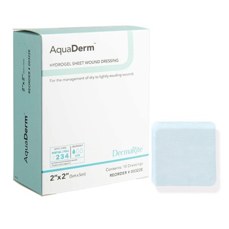 Hydrogel Wound Dressing AquaDerm™ Sheet 2 X 2 Inch Sterile