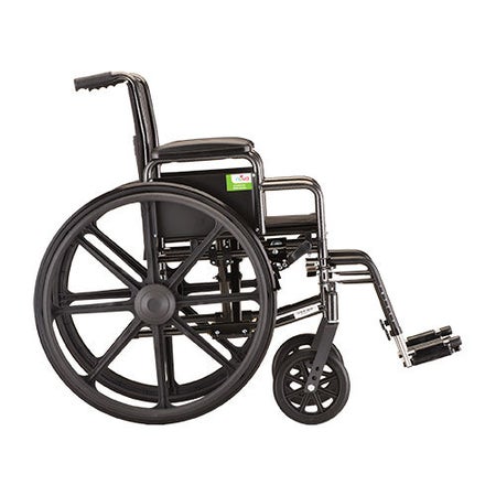 Wheelchair Nova Swing-Away Footrest 18 Inch Seat Width Adult 300 lbs. Weight Capacity