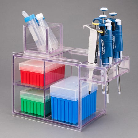 Pipette / Tip Box Holder For Most Popular Brands of Pipettes and Tips
