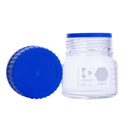 Media Storage Bottle Kimble® KIMAX® GLS 80® Wide Mouth Borosilicate Glass 250 mL (8 oz.)