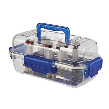 Specimen Storage / Transport Box DuraPorter® 6-1/3 X 7-3/4 X 15 Inch Clear Polycarbonate