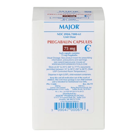 Pregabalin 75 mg Capsule 100 Tablets