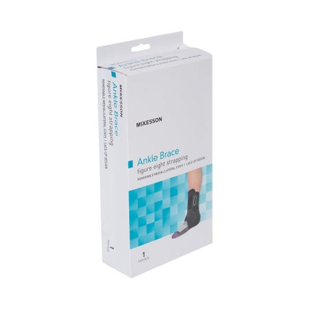 Ankle Support McKesson X-Small Figure-8 Strap / Hook and Loop Closure / Lace-Up Foot