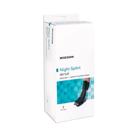 Dorsal Night Splint McKesson Large / X-Large Hook and Loop Strap Closure Foot