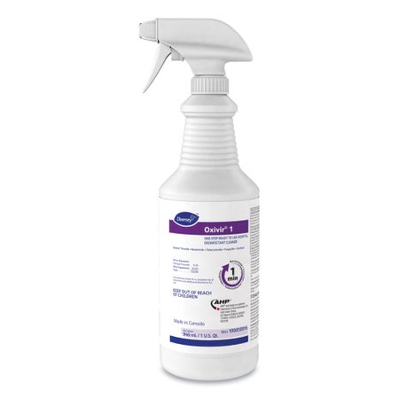 Surface Disinfectant Cleaner Diversey™ Oxivir® 1 Peroxide Based Trigger Spray Liquid 32 oz. Bottle Cherry Almond Scent NonSterile
