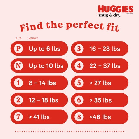 Unisex Baby Diaper Huggies® Snug & Dry Size 2 Disposable Heavy Absorbency