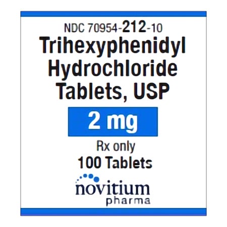 Trihexyphenidyl HCl 2 mg Tablet 100 Tablets