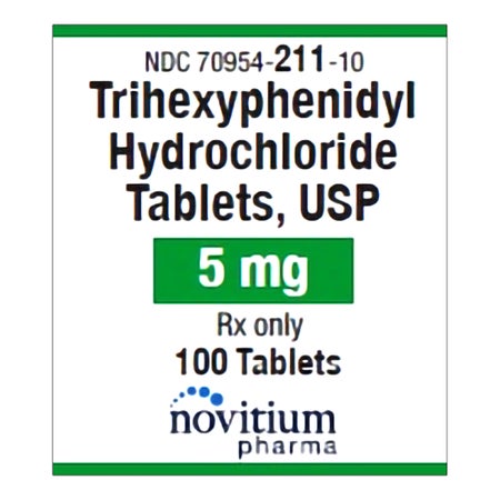 Trihexyphenidyl HCl 5 mg Tablet 100 Tablets