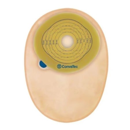 Ostomy Pouch Esteem®+ One-Piece System 8 Inch Length Pre-Cut 1 Inch Stoma Closed End