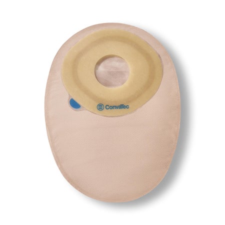 Ostomy Pouch Esteem®+ One-Piece System 8 Inch Length Flat, Trim to Fit 1-9/16 Inch Stoma Closed End