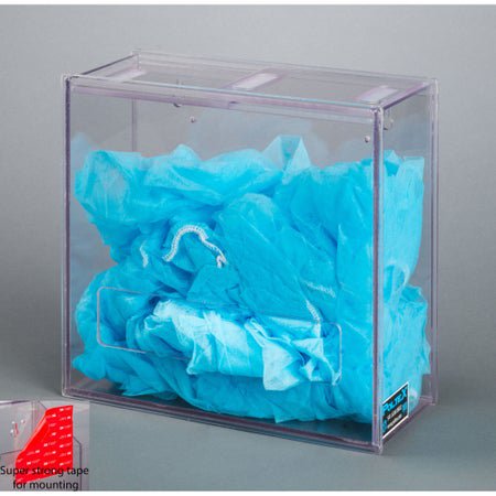 PPE Dispenser VHB Tape Clear 4 X 10 X 10 Inch PETG Plastic