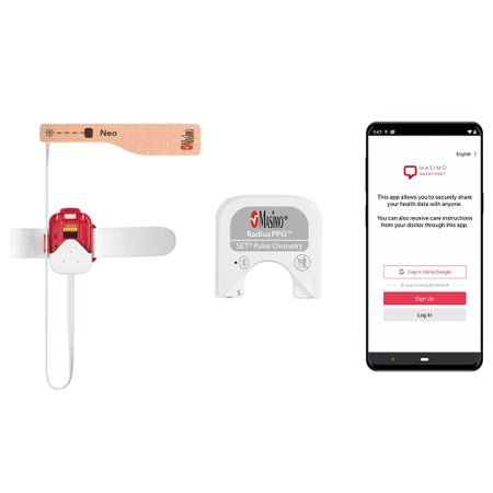 Pulse Oximeter Kit Radius PPG™ Adult Battery Operated No Display