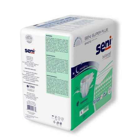 Incontinence Brief Seni® Super Plus Adult Large Unisex Disposable Heavy Absorbency