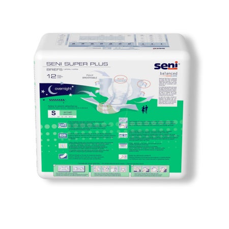 Incontinence Brief Seni® Super Plus Adult Small Unisex Disposable Heavy Absorbency