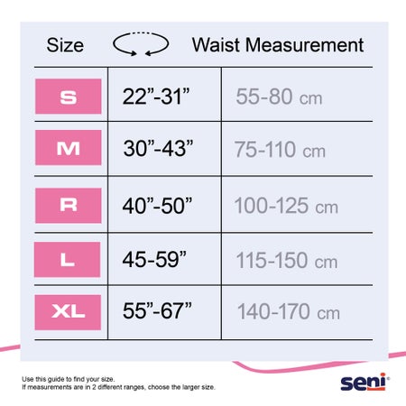 Incontinence Brief Seni® Super Quatro Adult Large Unisex Disposable Heavy Absorbency
