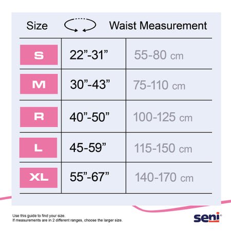 Incontinence Brief Seni® Super Quatro Adult Regular Unisex Disposable Heavy Absorbency
