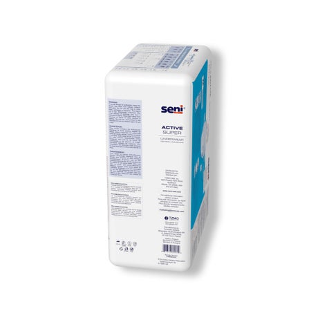 Absorbent Underwear Seni® Active Super Pull On with Tear Away Seams Adult Medium Unisex Disposable Moderate Absorbency
