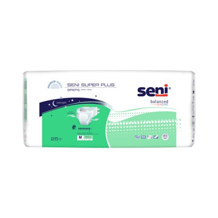 Incontinence Brief Seni® Super Plus Adult Medium Unisex Disposable Heavy Absorbency