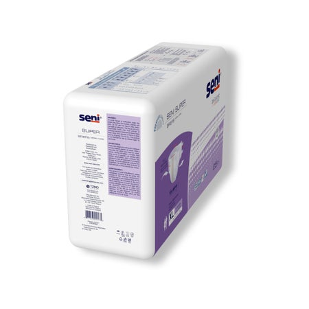 Incontinence Brief Seni® Super Adult X-Large Unisex Disposable Heavy Absorbency