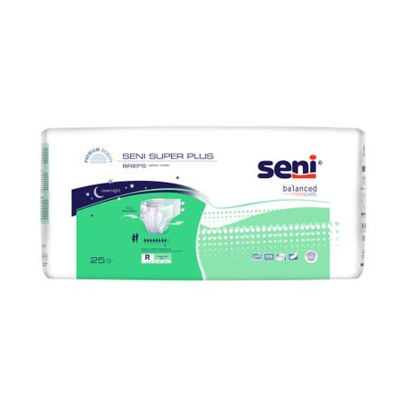 Incontinence Brief Seni® Super Plus Adult Regular Unisex Disposable Heavy Absorbency