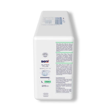 Incontinence Brief Seni® Super Plus Adult Large Unisex Disposable Heavy Absorbency