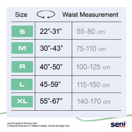 Incontinence Brief Seni® Super Plus Adult Large Unisex Disposable Heavy Absorbency