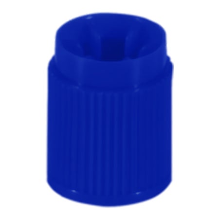 Tube Closure HDPE Blue 13 mm Diameter For 13 X 75 mm Tubes NonSterile
