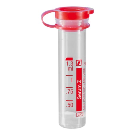 Microcentrifuge Tube Clot Activator Additive 1.3 mL Cap Closure Polypropylene Tube