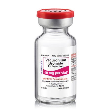 Vecuronium Bromide 1 mg / mL Injection 10 mL