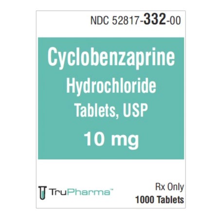 Cyclobenzaprine HCl 10 mg Tablet 1,000 Tablets