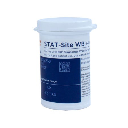 Blood Glucose and Ketone Test Strips STAT-Site WB® 25 per Pack For use with STAT-Site WB® Analyzer