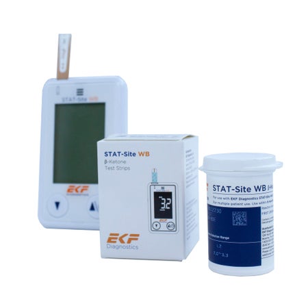 Blood Glucose and Ketone Test Strips STAT-Site WB® 25 per Pack For use with STAT-Site WB® Analyzer