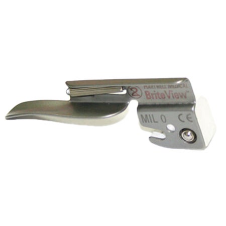 Laryngoscope Blade BriteView® Miller Type LED Light Newborn Sterile