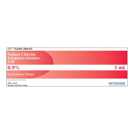 Sodium Chloride, Preservative Free 0.9% Solution 5 mL