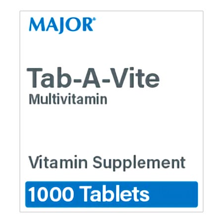 Multivitamin Supplement Tablet 1,000 per Bottle