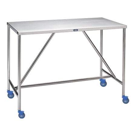 Instrument Table Pedigo Products 24 X 36 X 34 Inch Stainless Steel 24 X 36 Inch Top Without Drawers Without Shelves