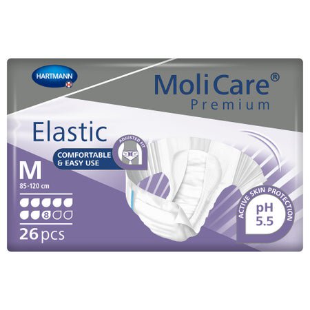 Incontinence Brief MoliCare® Premium Elastic 8D Adult Medium Unisex Disposable Heavy Absorbency