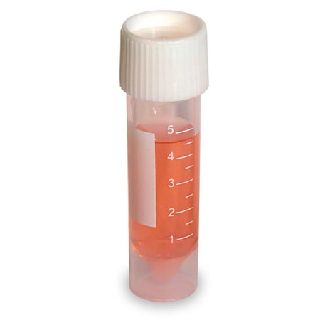 Globe® Scientific Storage and/or Transport Tube Plain 5 mL Screw Cap Polypropylene Tube