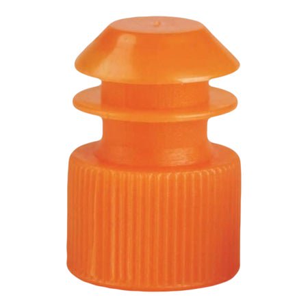 Tube Closure McKesson Flanged Plug Cap 13 mm Diameter NonSterile Orange