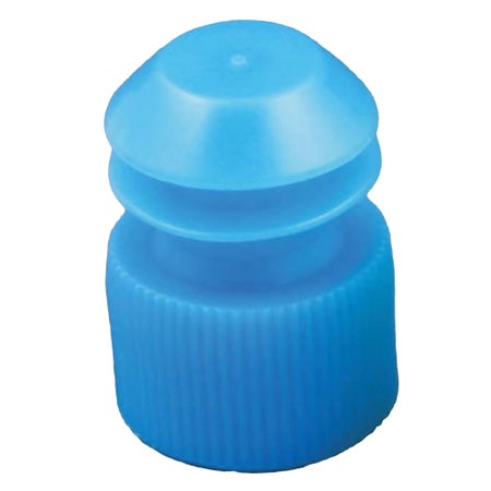 Tube Closure McKesson Flanged Plug Cap 16 mm Diameter NonSterile Blue