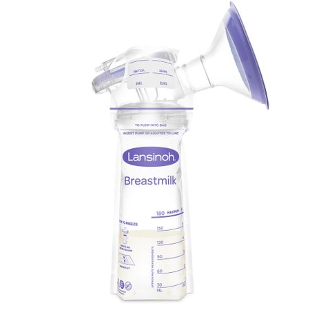 Breast Milk Storage Bag Lansinoh® 6 oz. Plastic Clear