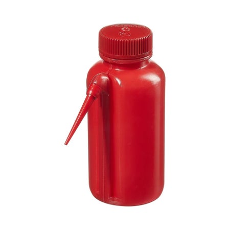 Safety Wash Bottle Nalgene™ Unitary™ Tubulation / Wide Mouth LDPE 250 mL (8 oz.)
