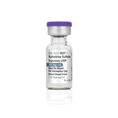 Ephedrine Sulfate 50 mg / mL Injection 1 mL