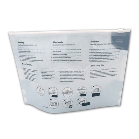 Microwavable Steam Sanitizing Bags Ameda CleanEase For Breast Pump Parts