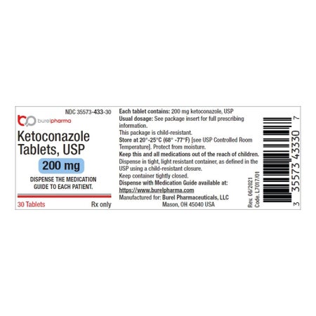 Ketoconazole 200 mg Tablet 30 Tablets