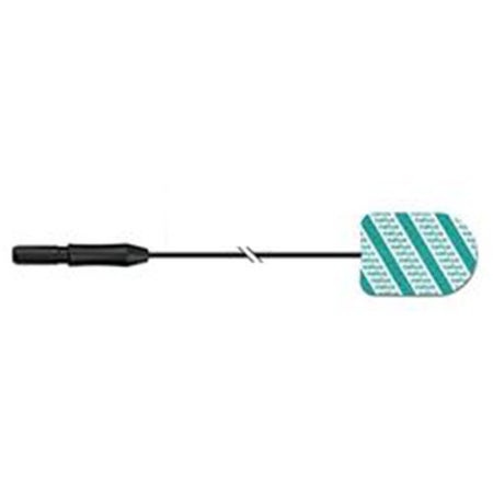 EMG Adhesive Electrode with Leadwire Natus® 20 X 25 mm Recording Area X 47 Inch Lead Length Silver / Silver Chloride NonSterile Bullet Tip Disposable